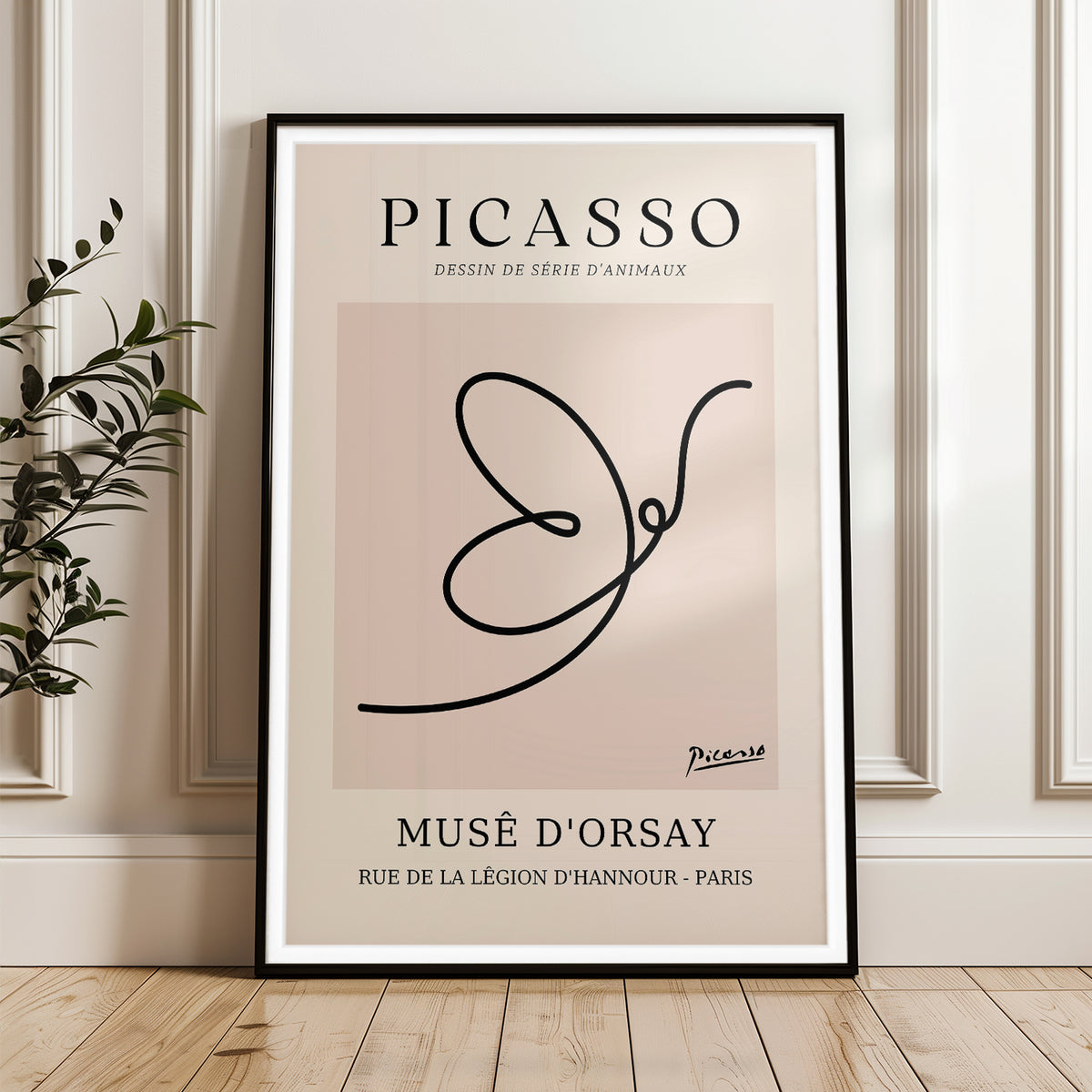 Picasso's Animal Series Drawing - Iconic Minimalist Art Print