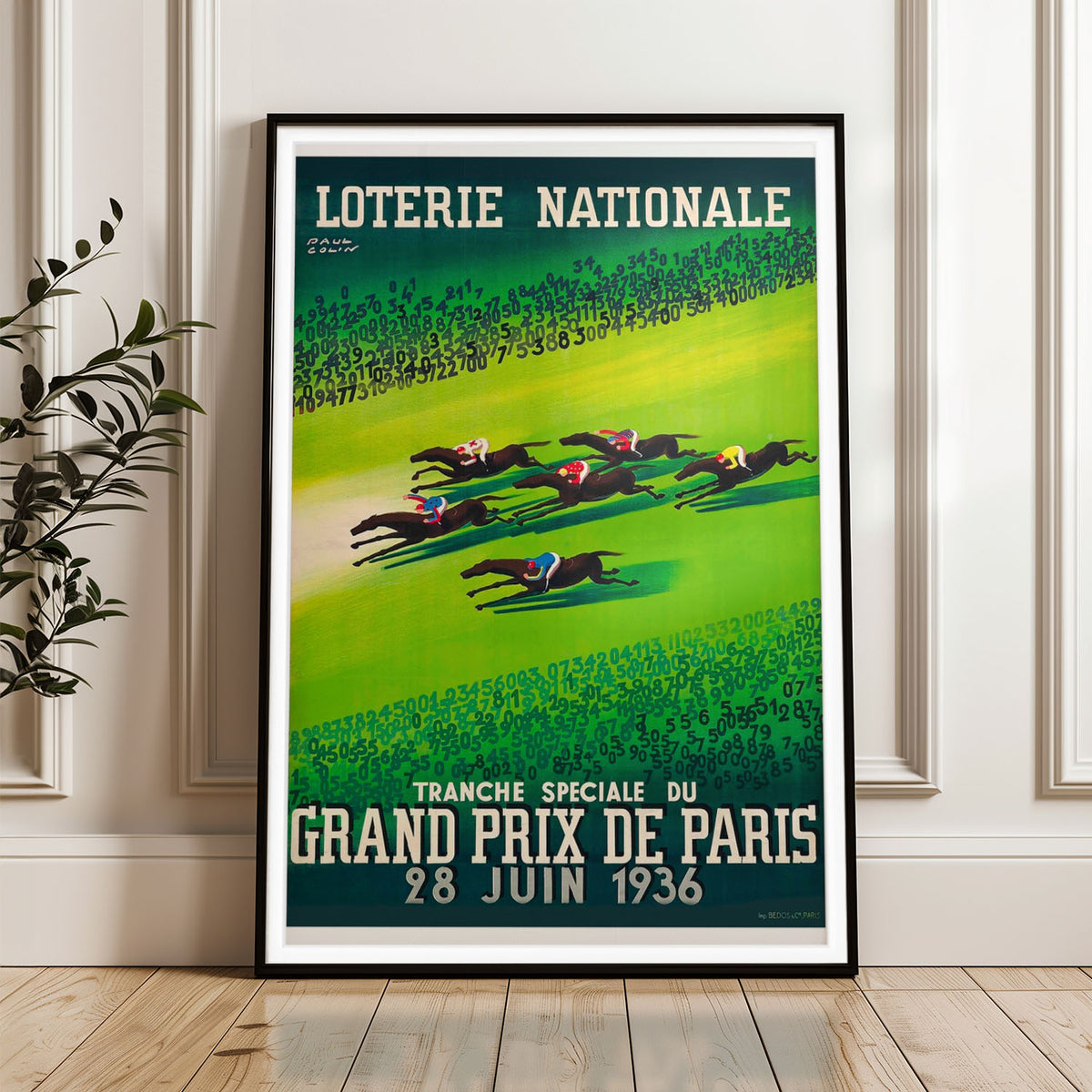 Paul Colin's Grand Prix de Paris 1936 - Vintage Horse Racing Art Print