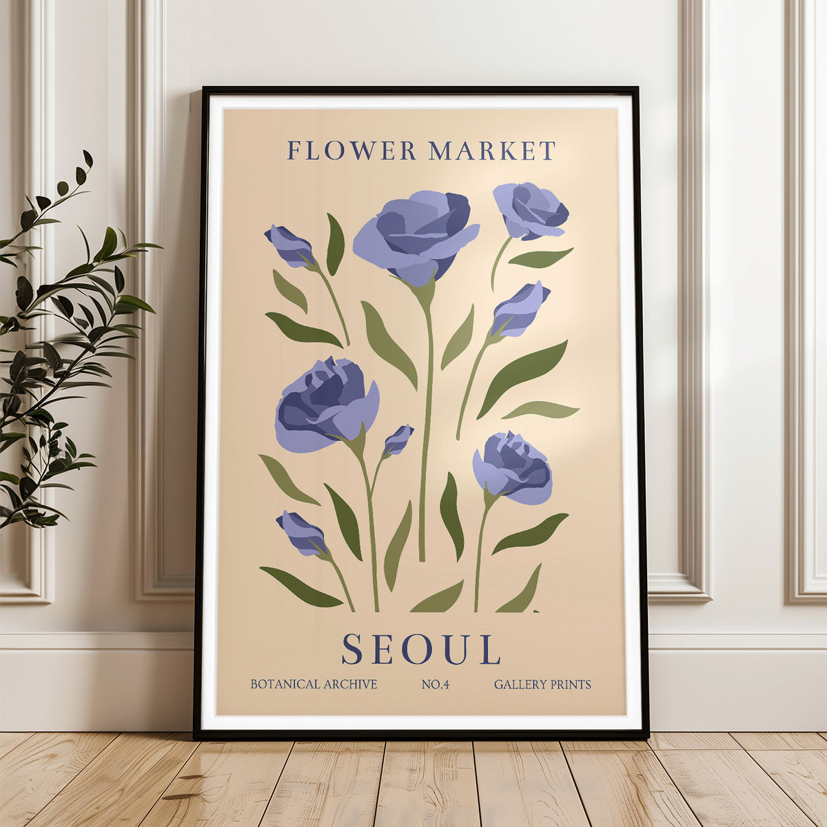 Seoul Flower Market - Botanical Archive No.4 Art Print
