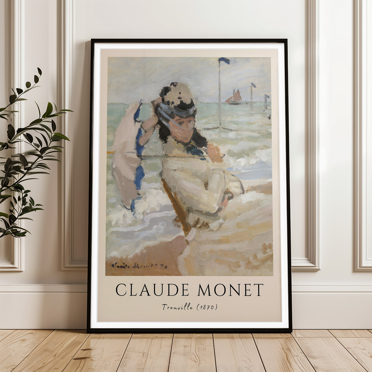 Claude Monet's Trouville - Classic Impressionist Beach Scene Art Print
