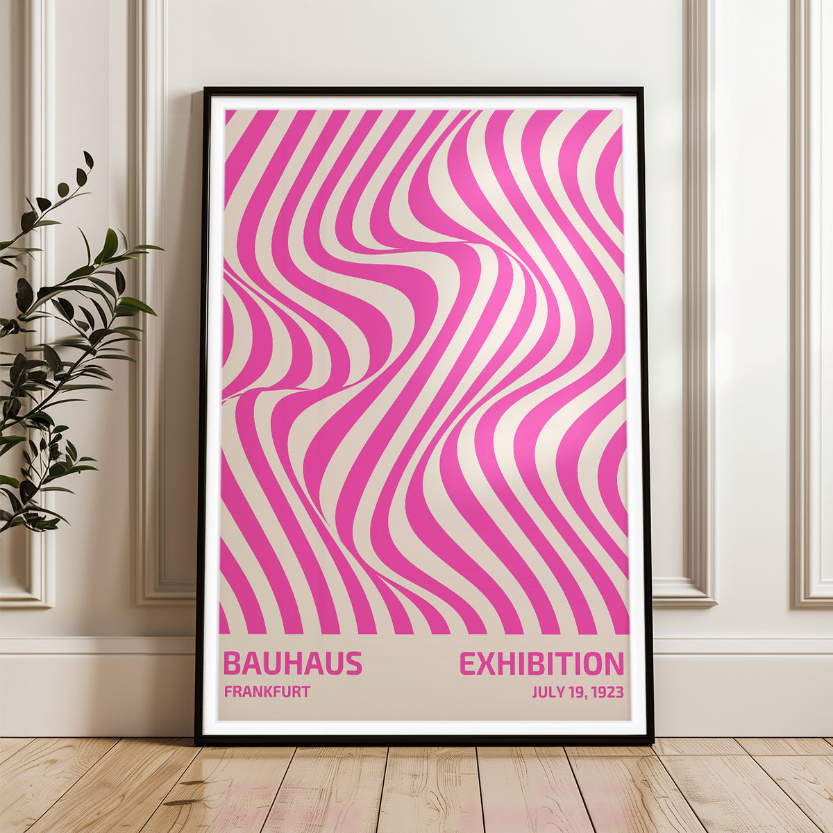 Bauhaus Frankfurt Exhibition Poster - Vintage 1923 Abstract Design Print