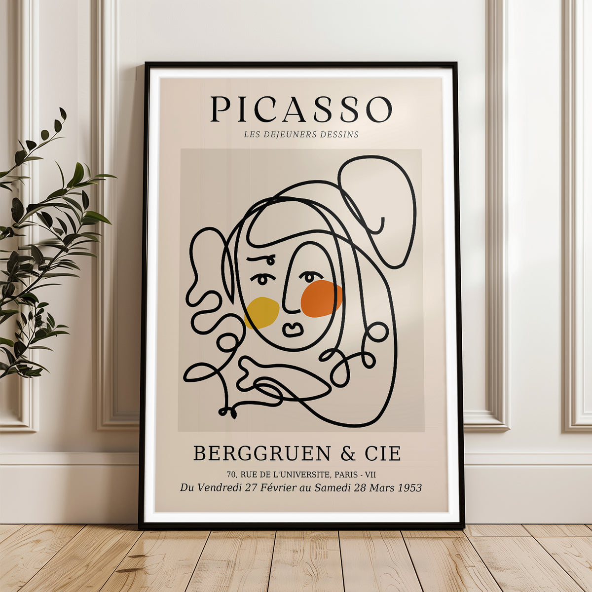 Picasso's Les Dejeuners Dessins - Iconic Berggruen Exhibition Art Print