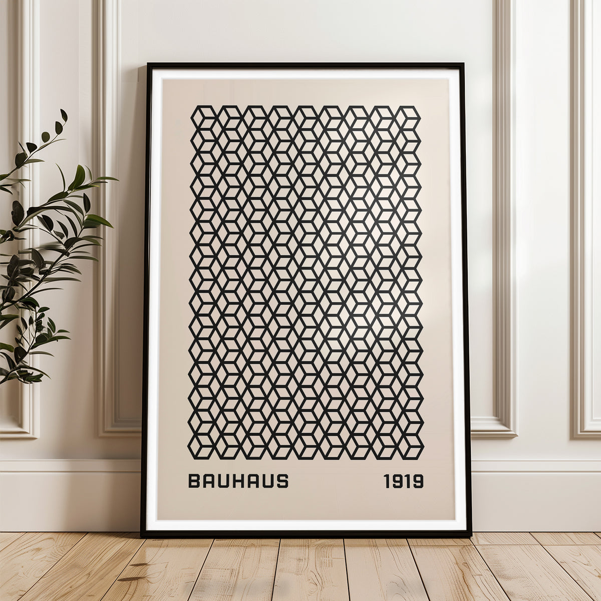 Bauhaus 1919 Geometric Print - Iconic Art Deco Design
