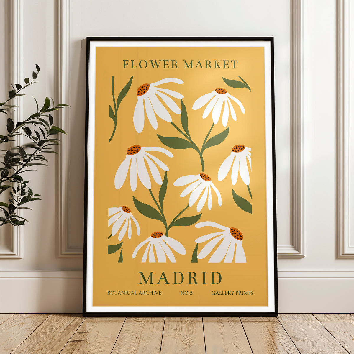 Flower Market Madrid Botanical Archive No.5 Gallery Prints - Floral Art Print