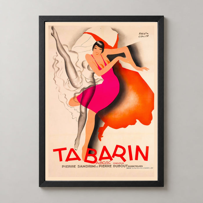 Tabarin von Paul Colin Vintage Art Deco Poster – gerahmt/ungerahmt