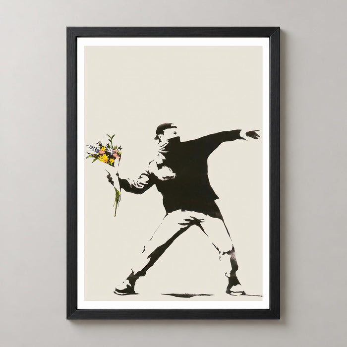 Banksy Love is in the Air (Flower Thrower), 2003