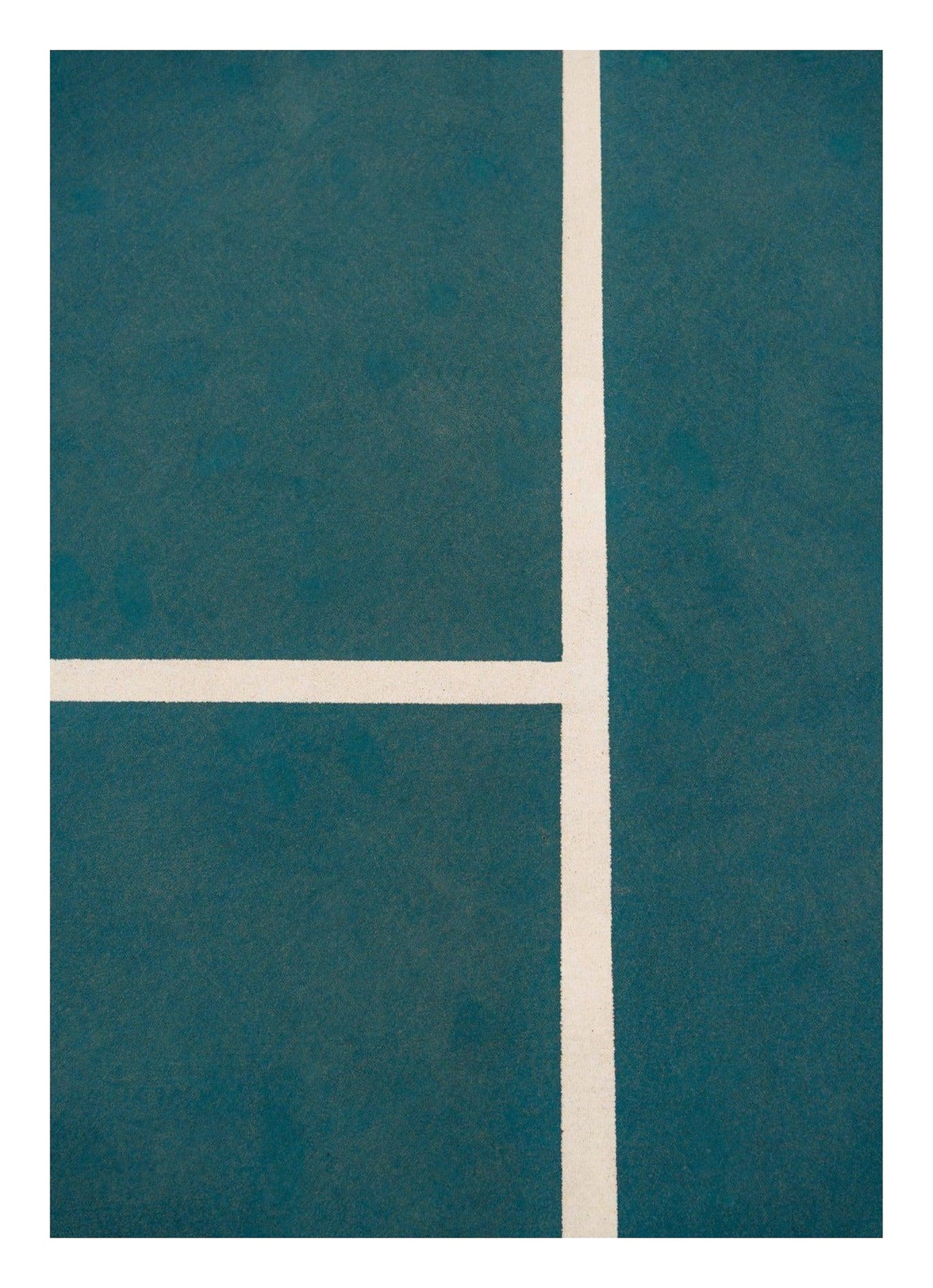 Tennis Court Print | Tennis Lines Intersect | Fine Art Photography — poster only, complete unframed artwork with white border