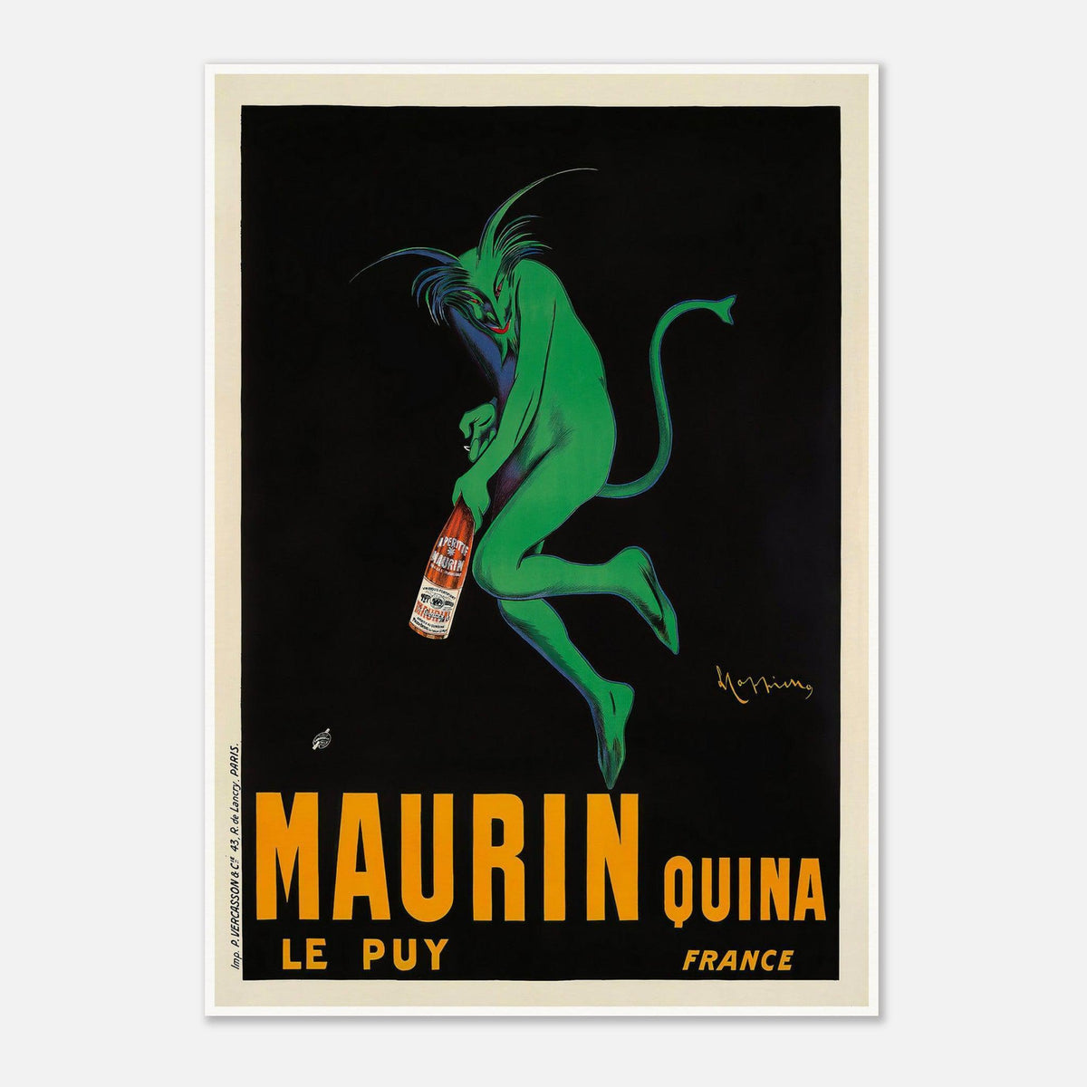 Maurin Quina Le Puy Liqueur Vintage Advertising Poster by Leonetto Cappiello