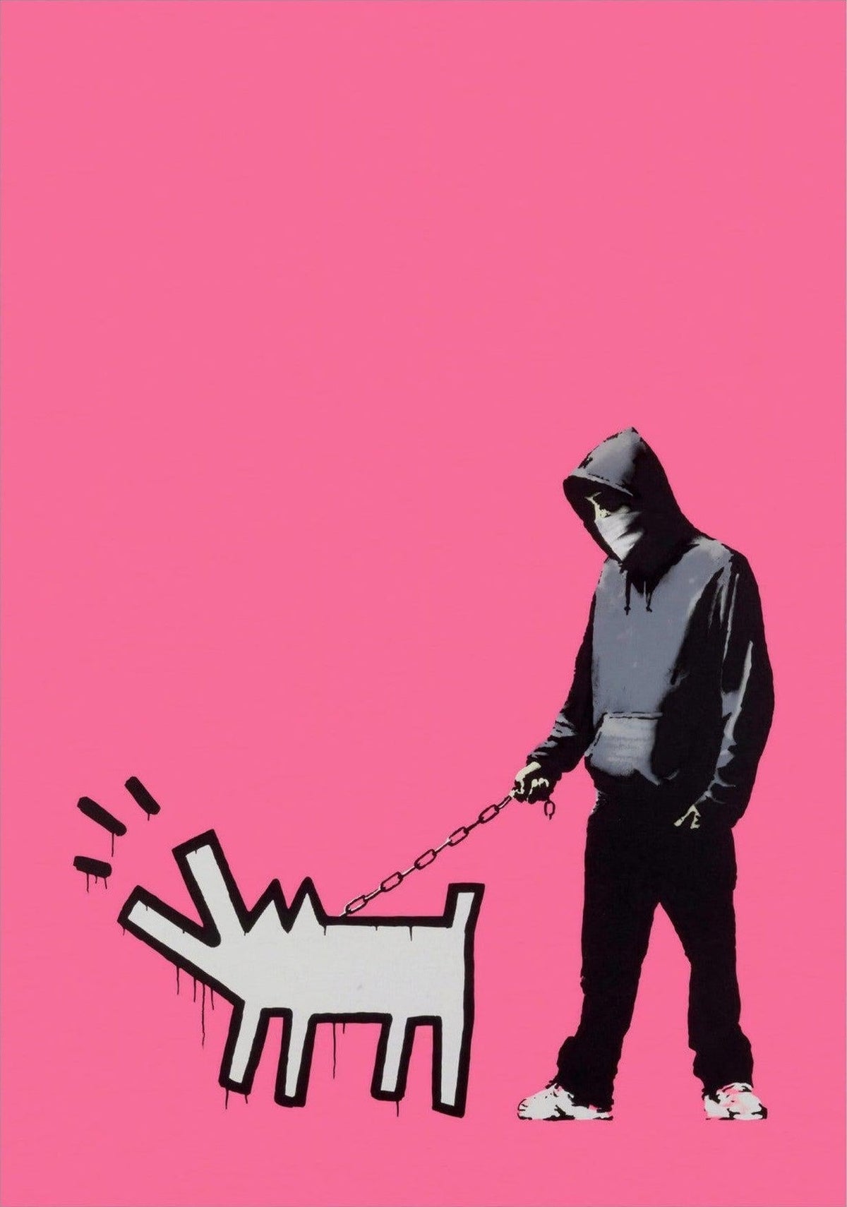Banksy Choose Your Weapon (Bright Pink), 2010 — poster only, complete unframed artwork