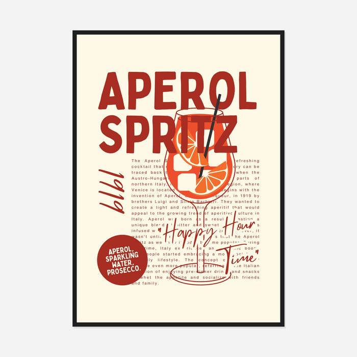 Aperol Spritz Aperitivo Art Print