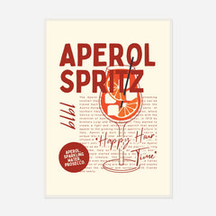 Aperol Spritz Aperitivo — front view in a white frame