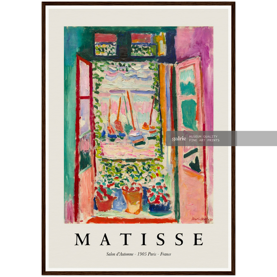 Open Window, Henri Matisse Print - Galrie