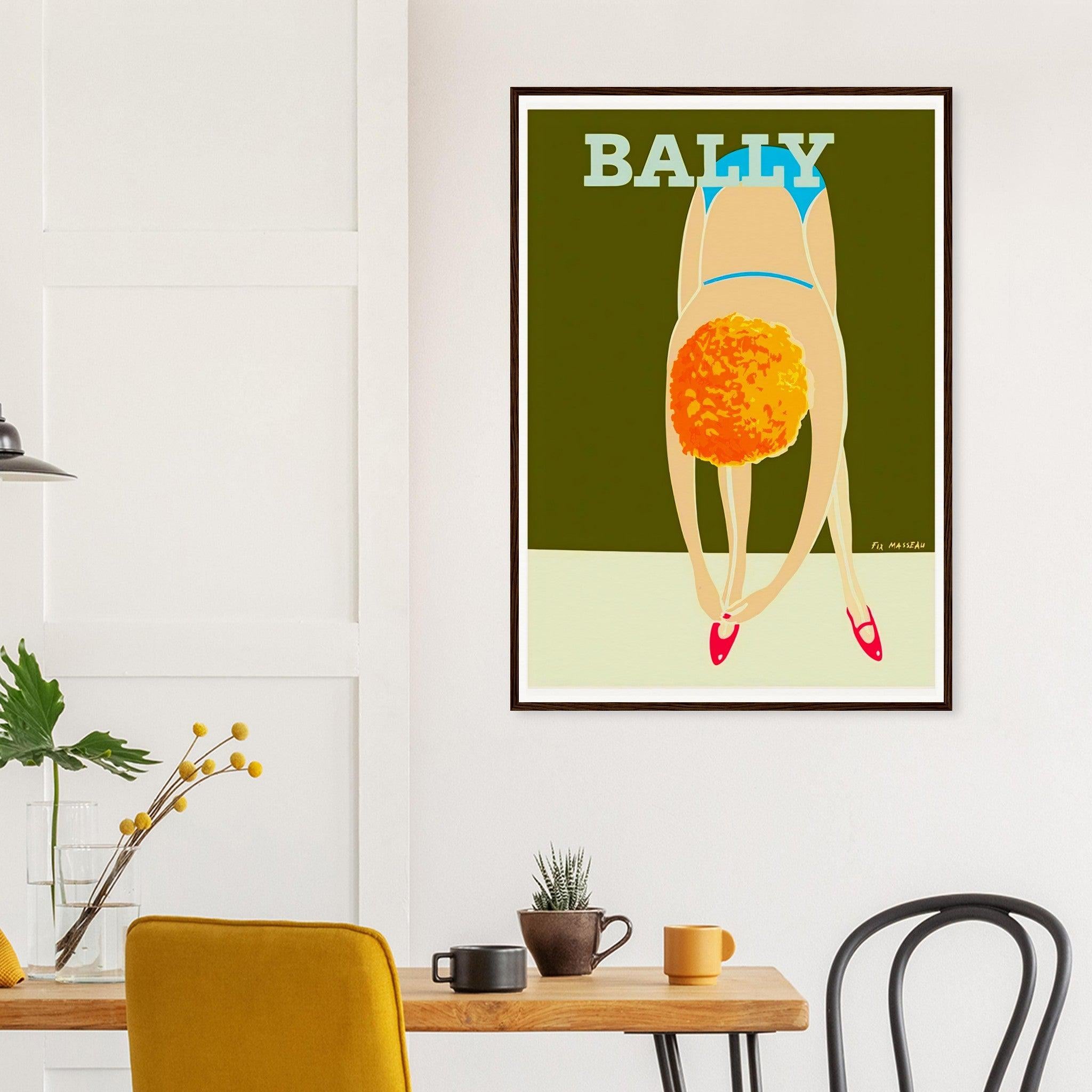 Bally Shoes Vintage Advertising Poster 1980 | Pierre Fix-Masseau