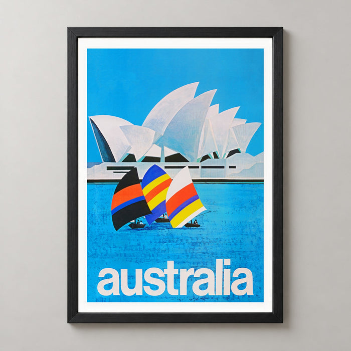 Sydney Harbour Vintage Travel Poster - Retro Australian Art Print