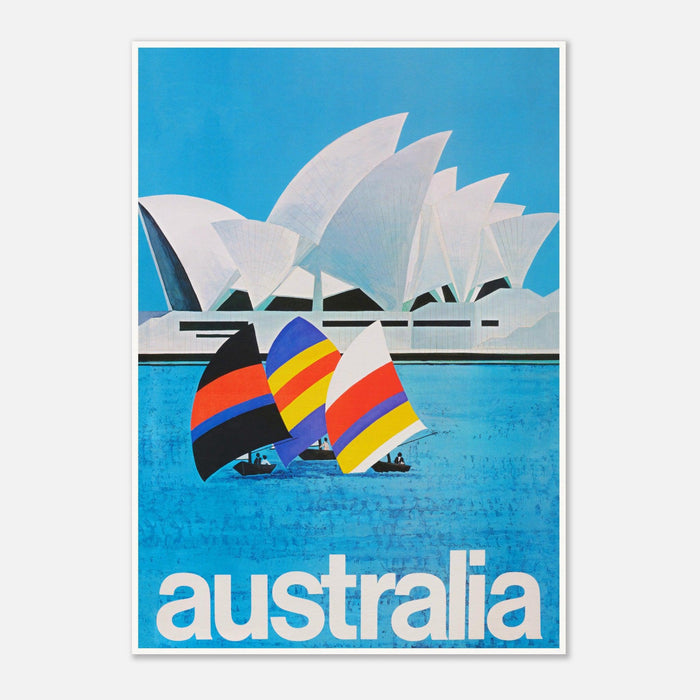 Sydney Harbour Vintage Reiseposter - Retro Australischer Kunstdruck