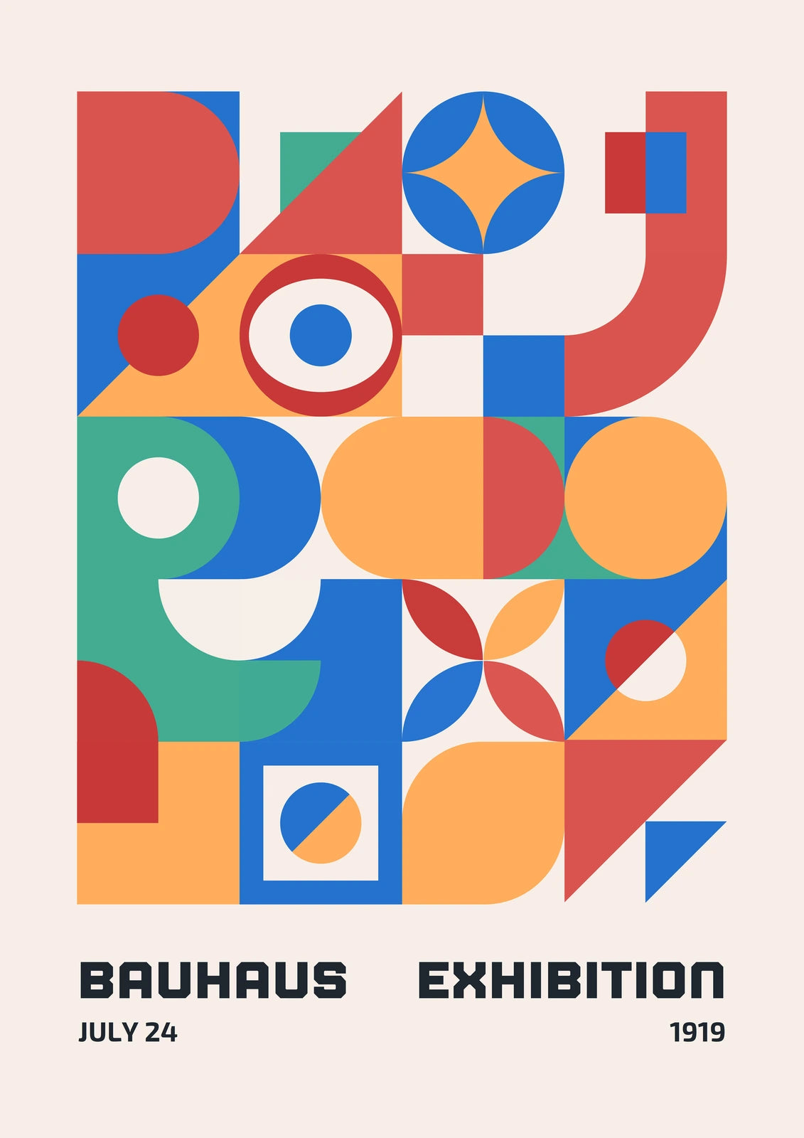 Bauhaus Colour Assembly — borderless A-series artwork