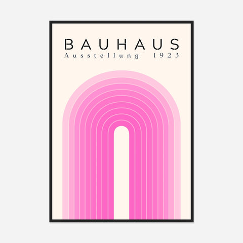 Bauhaus Pink Arch Art Print