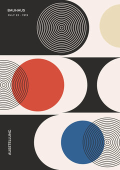Bauhaus Three Orbits — borderless A-series artwork