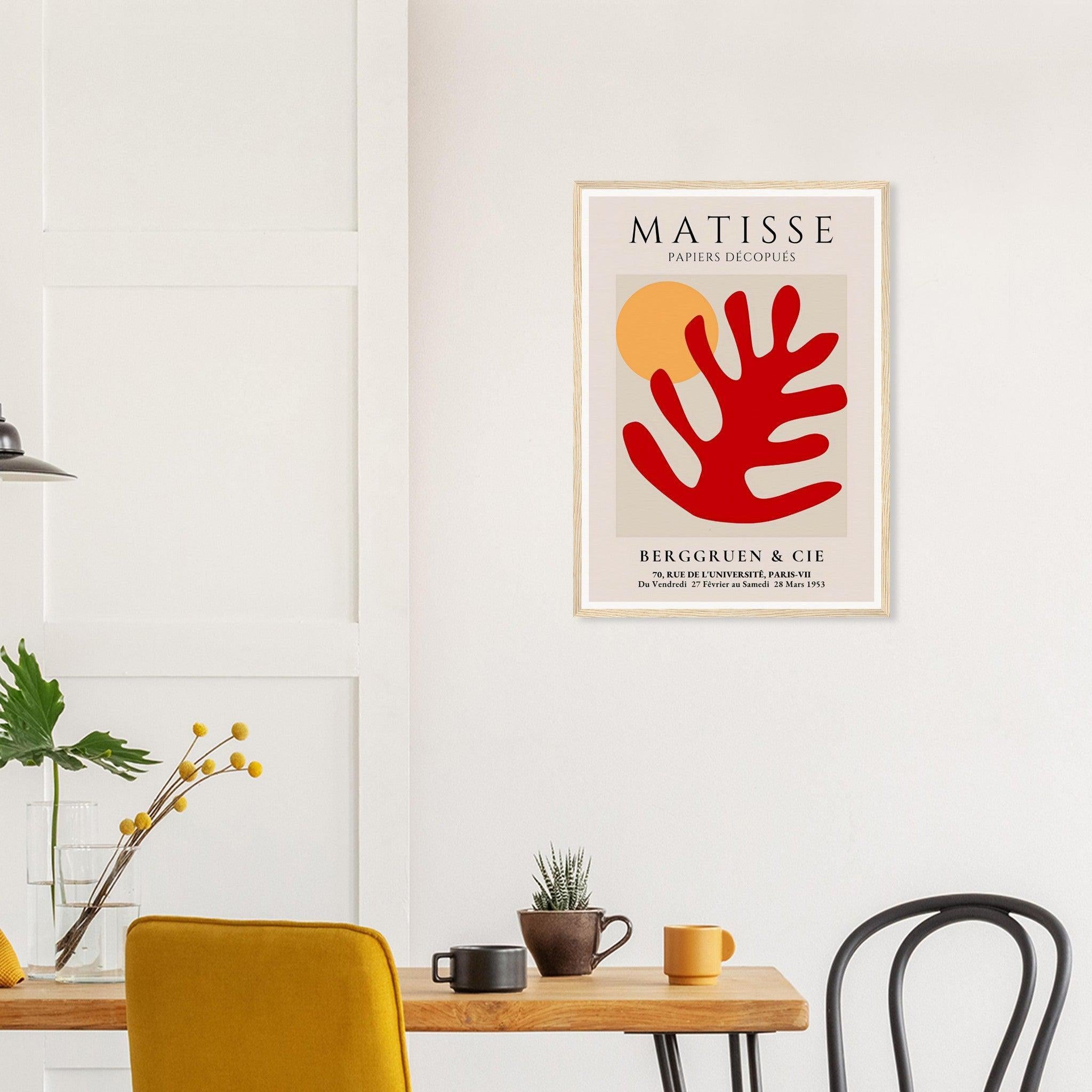 Henri Matisse Red Leaf Exhibition Print at Berggruen & Cie