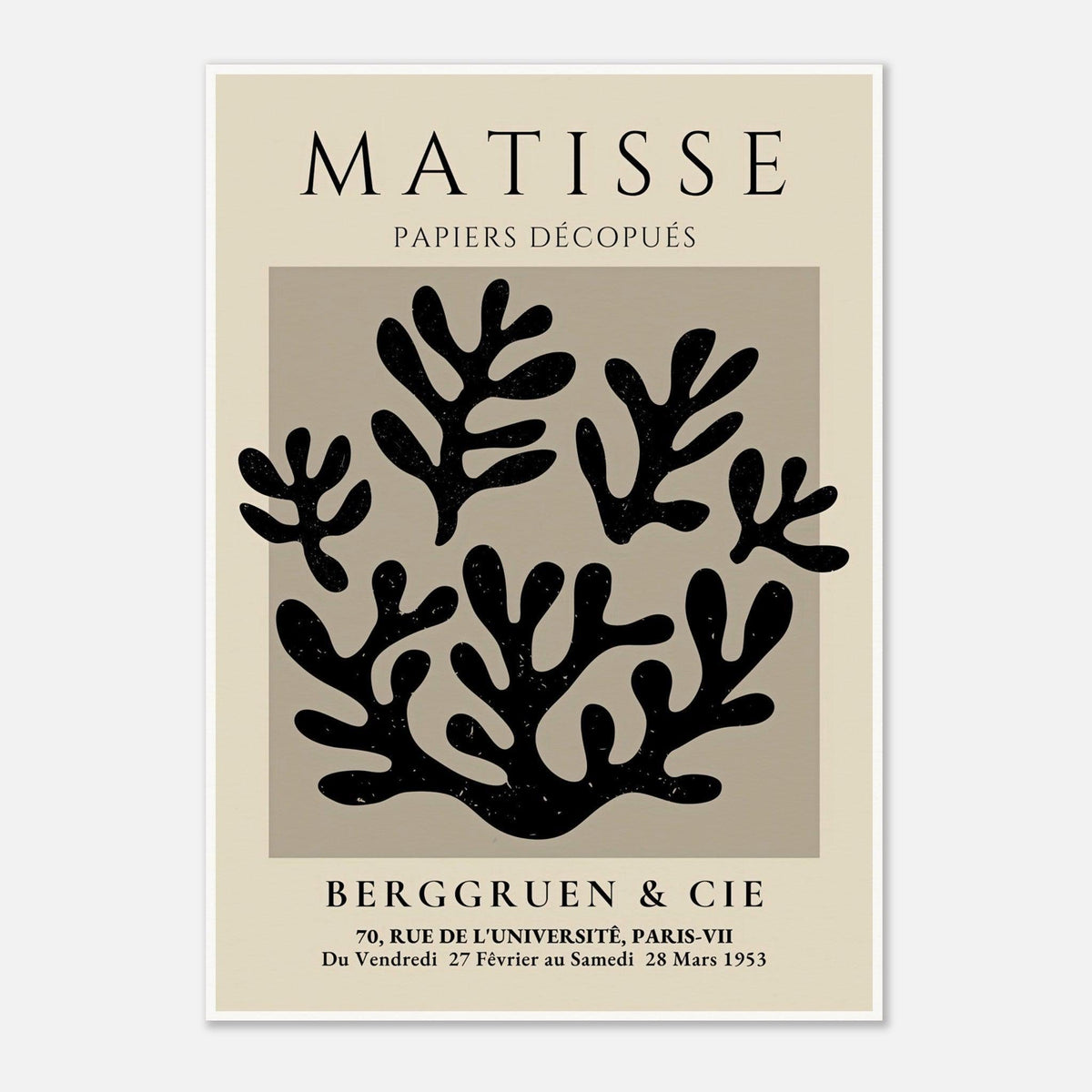 Henri Matisse Exhibition Print Berggruen & Cie (Black)