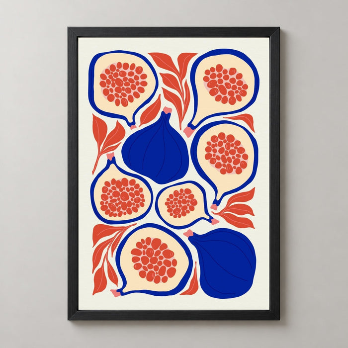 Fig Print  | Abstract Fruit Collection | Kitchen Wall Art