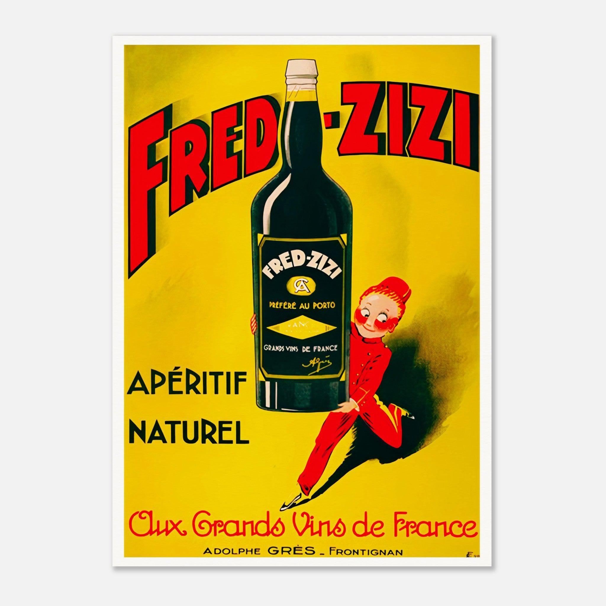 Fred Zizi Apertif 1932 Vintage Advertising Poster
