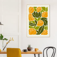 Yellow Bell Pepper Print  | Abstract Fruit Collection | Kitchen wall art