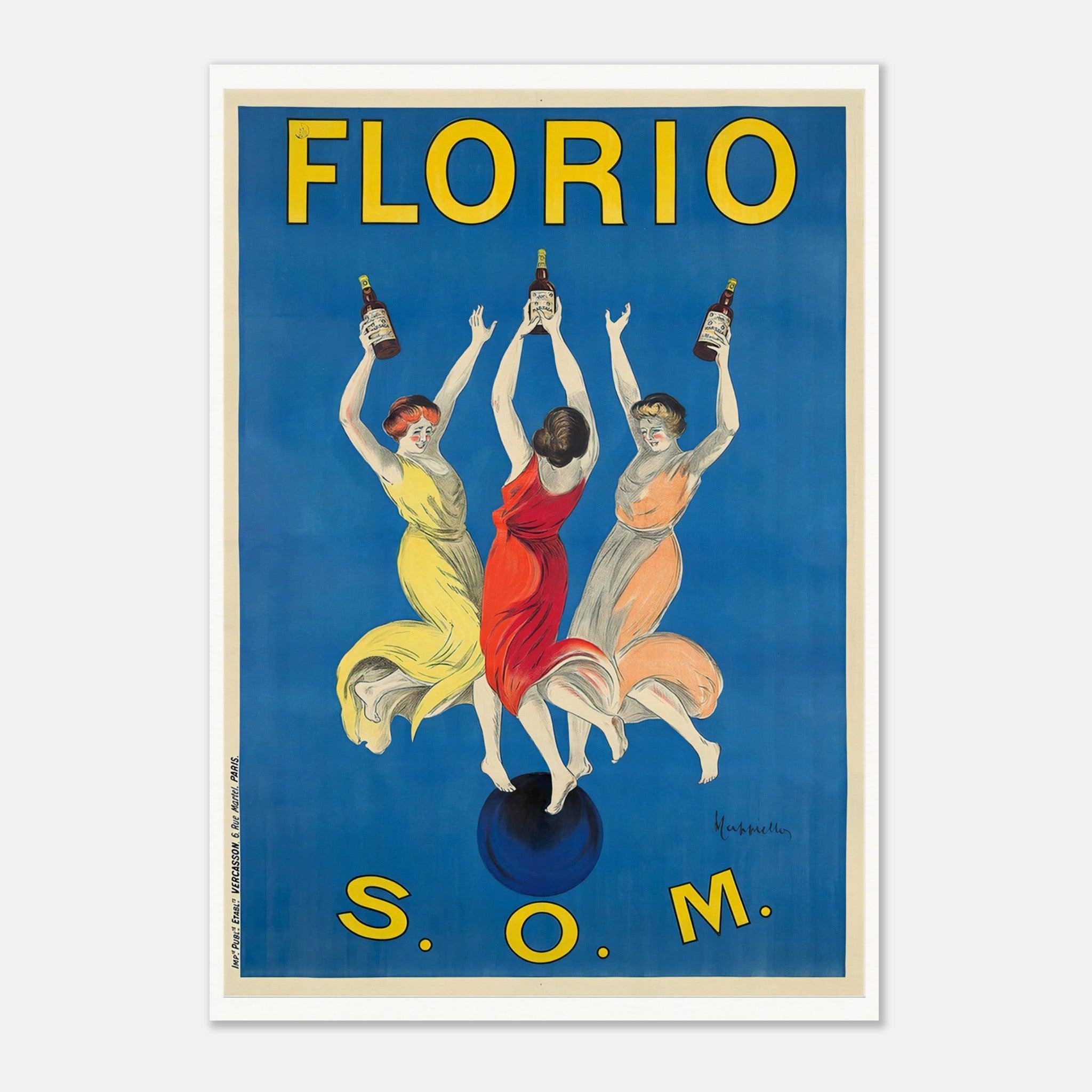 Florio S.O.M. Art Nouveau Poster by Leonetto Cappiello