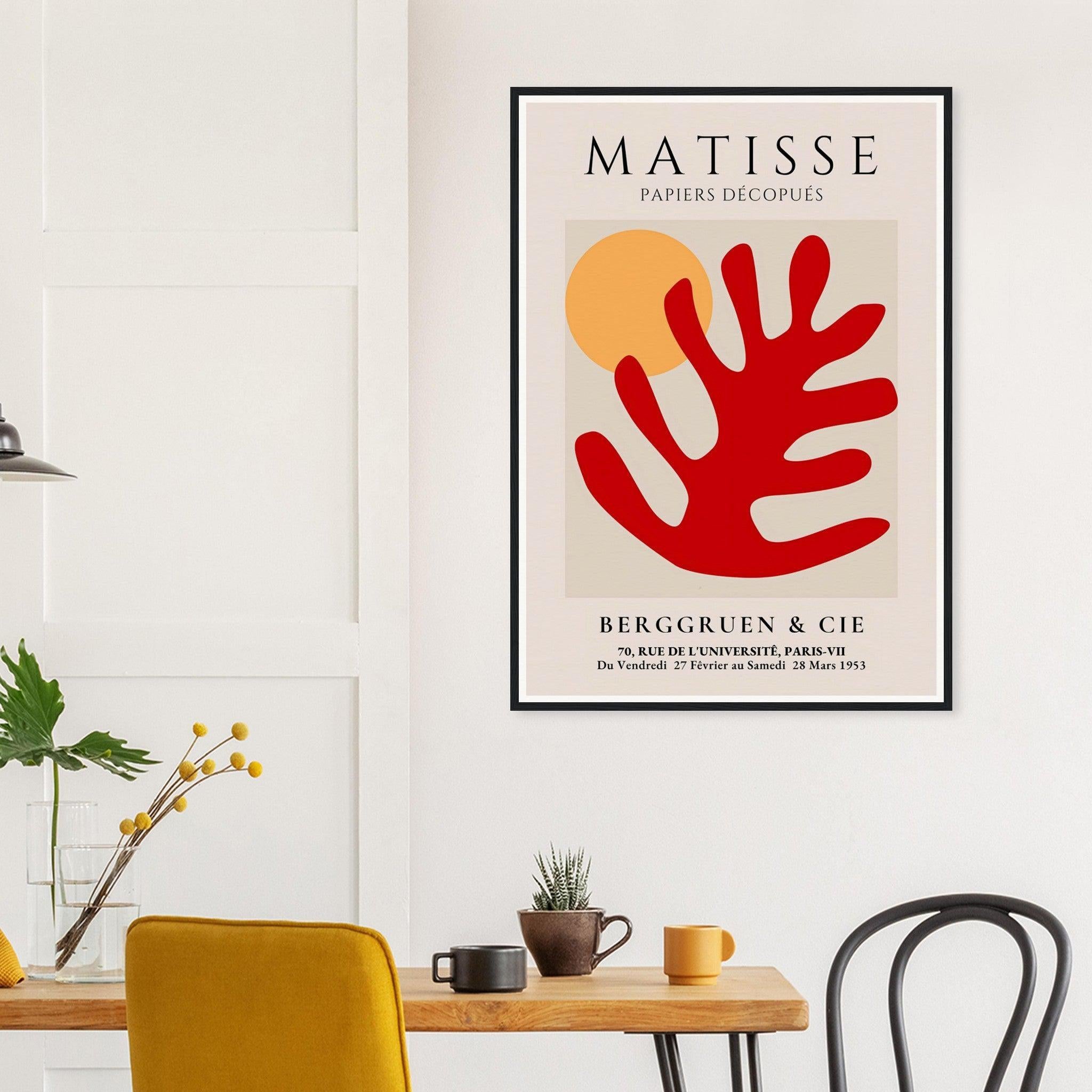 Henri Matisse Red Leaf Exhibition Print at Berggruen & Cie