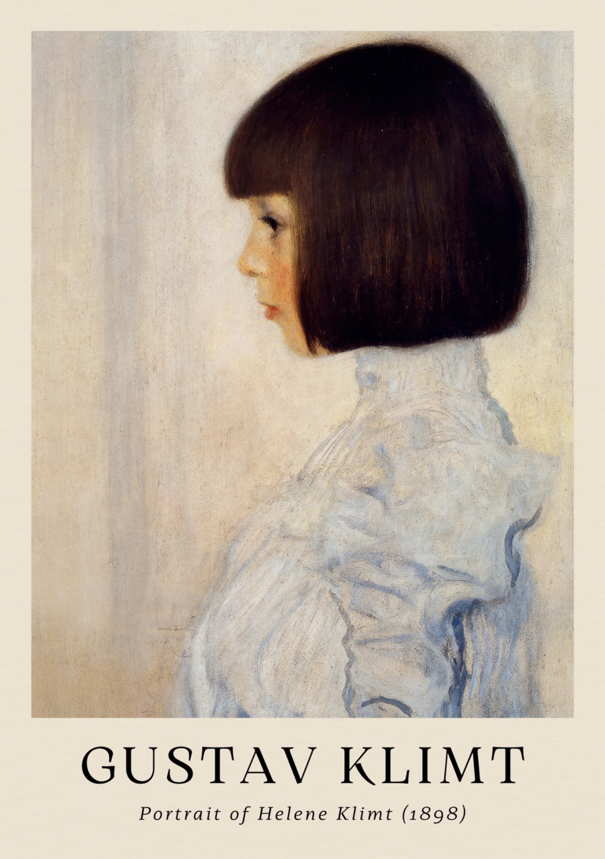 Gustav Klimt's Portrait of Helene Klimt (1898) - Timeless Art Nouveau Print — poster only, complete unframed artwork