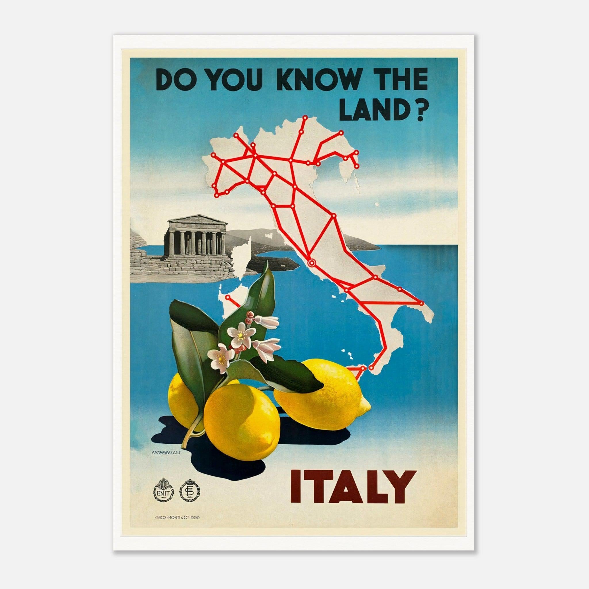 Pubbliciata Italy 80 〜 81 イタリア　広告デザイン年鑑 Italy Do You Know the Land Vintage Travel Print