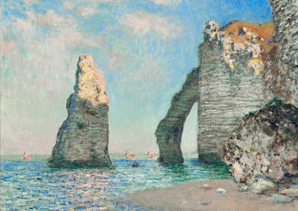Cliffs at Étretat — borderless A-series artwork