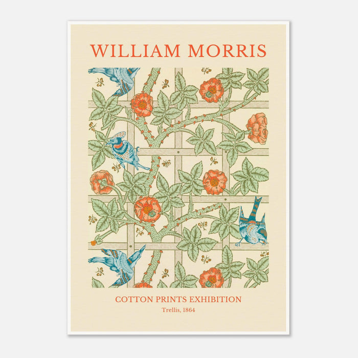 William Morris - Cotton Prints Exhibition, Trellis (1864)