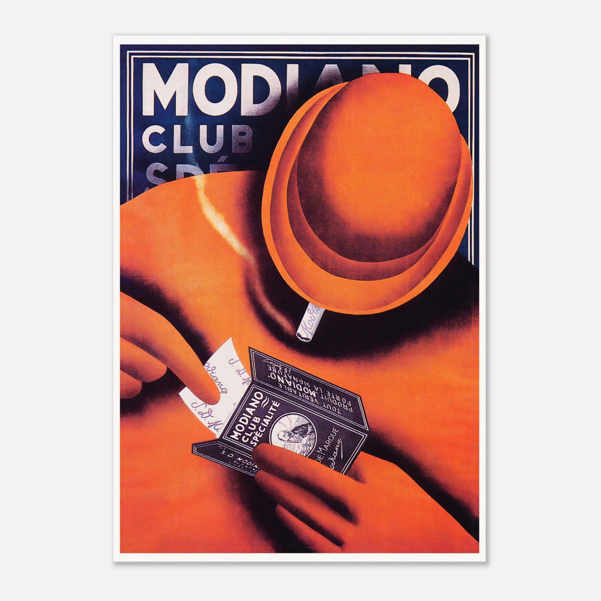 Modiano Cigarette Papers Vintage Advertising Poster