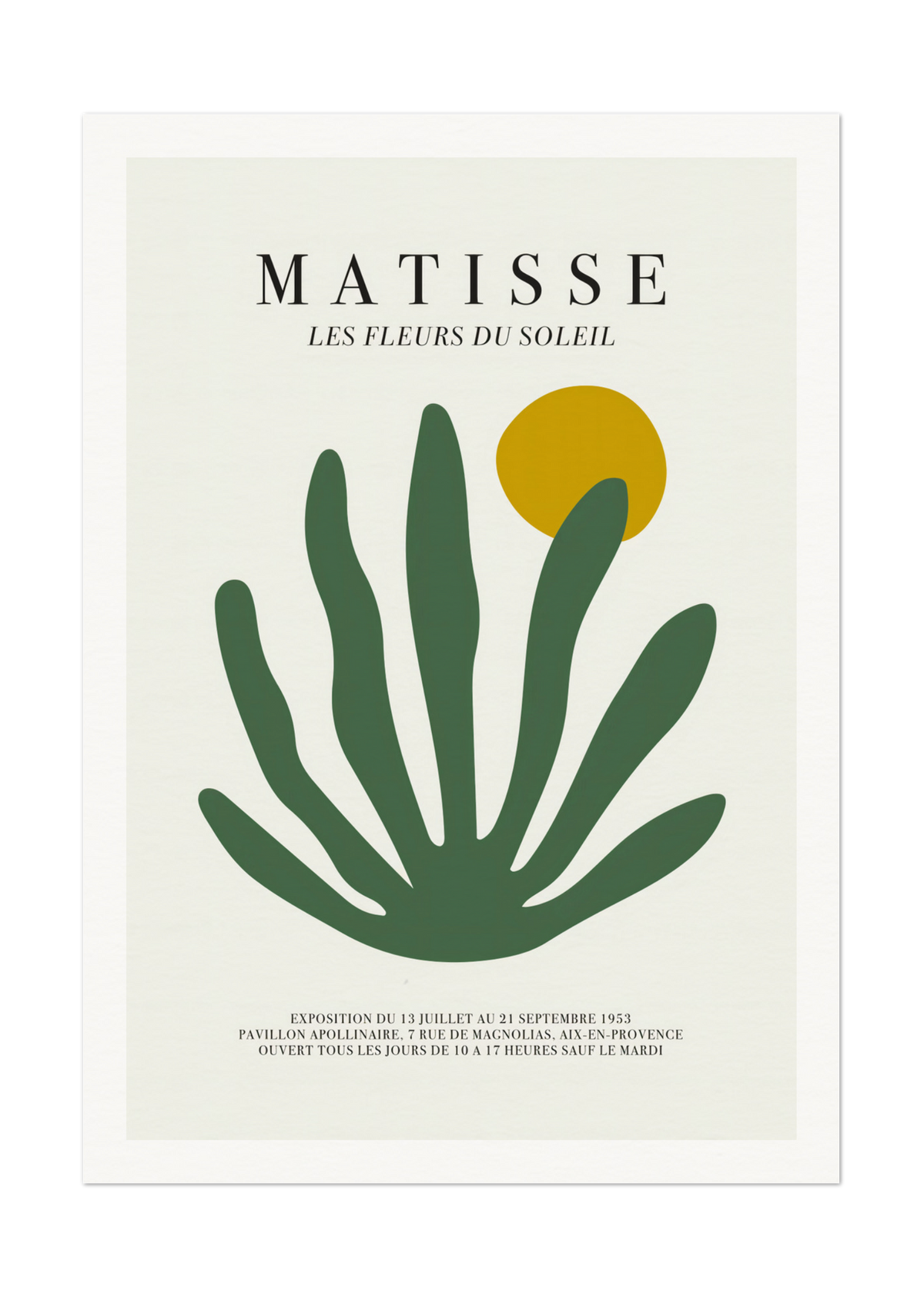 Matisse's Les Fleurs du Soleil - Elegant Botanical Art Print