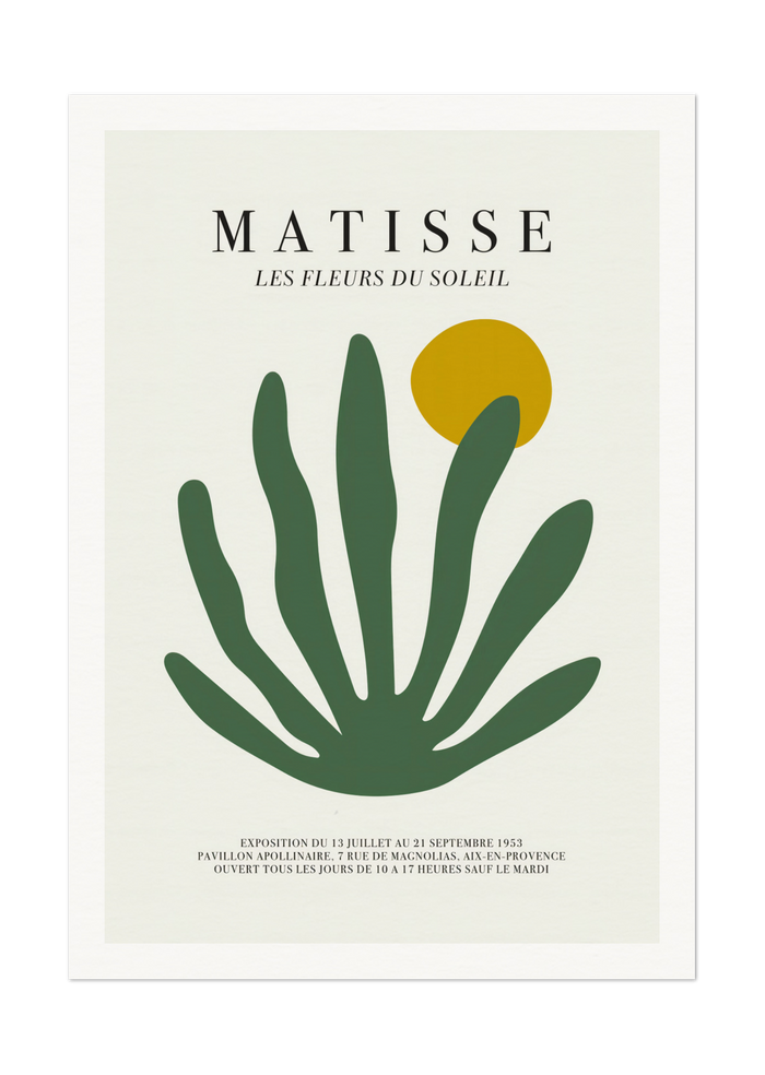 Matisse's Les Fleurs du Soleil - Elegant Botanical Art Print
