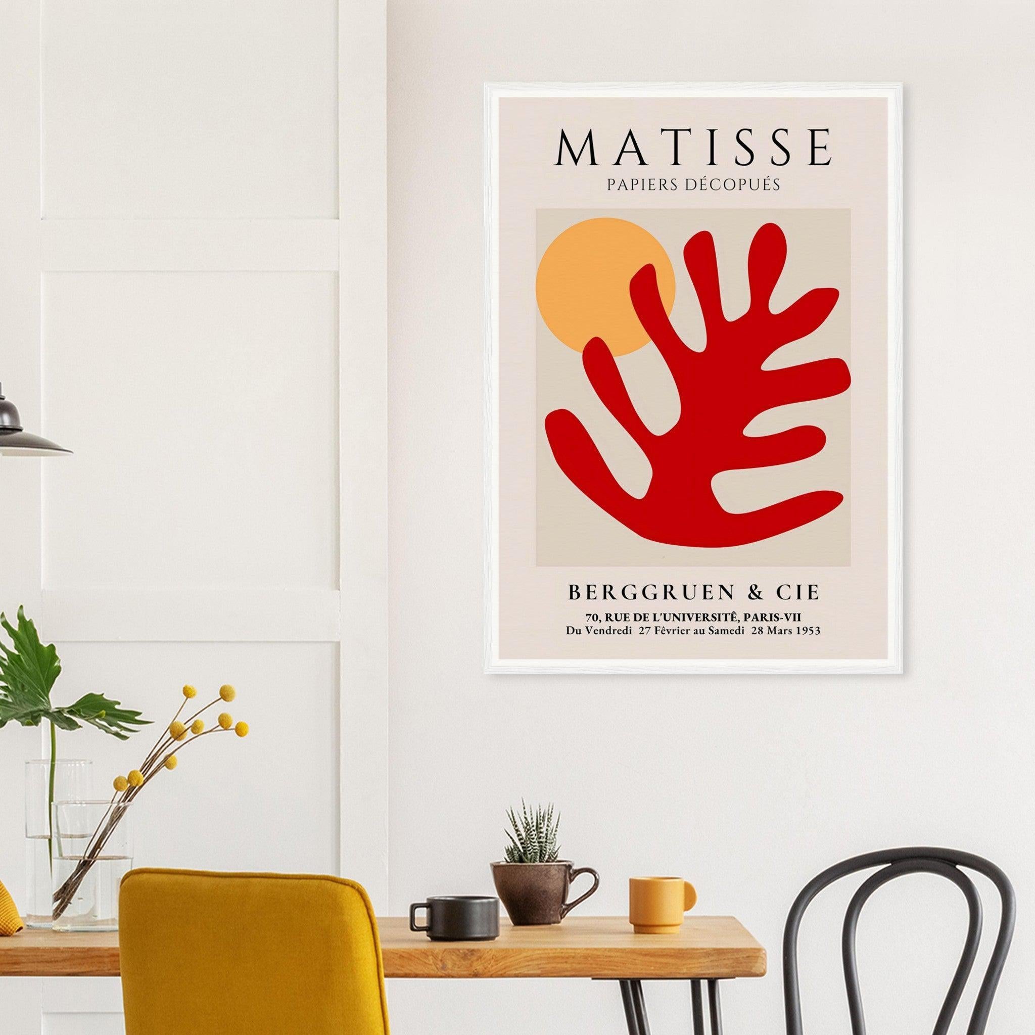 Henri Matisse Red Leaf Exhibition Print at Berggruen & Cie
