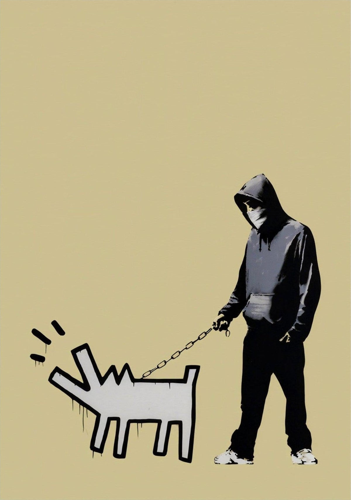 Banksy Choose Your Weapon (Gold), 2010 — poster only, complete unframed artwork
