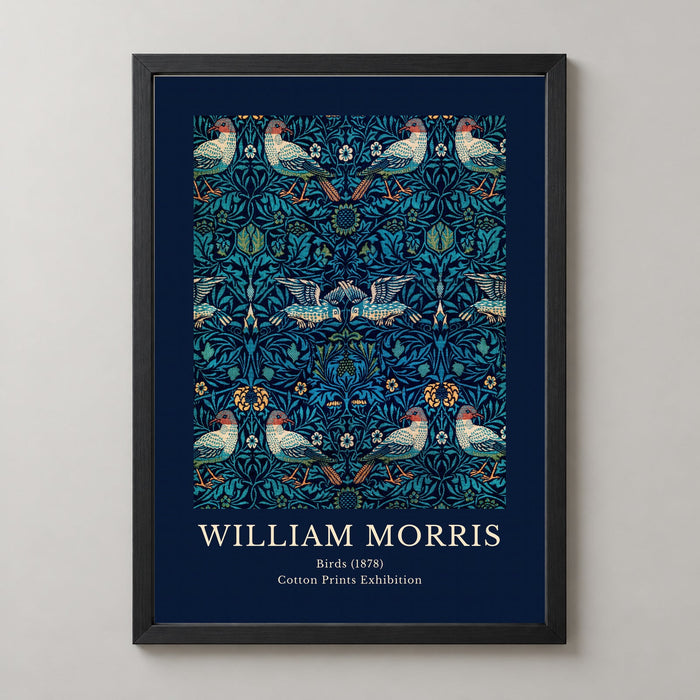 William Morris - Cotton Prints Exhibition, Birds (1878)
