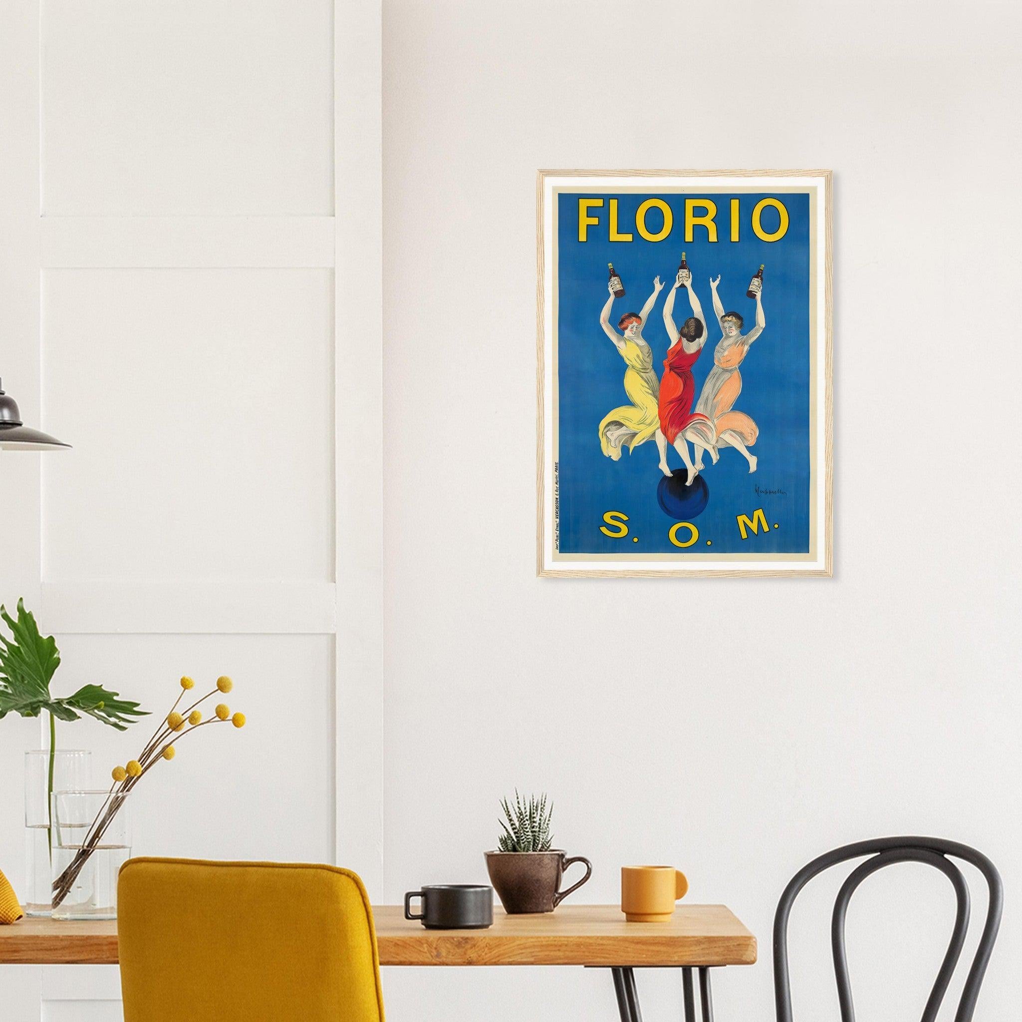 Florio S.O.M. Art Nouveau Poster by Leonetto Cappiello