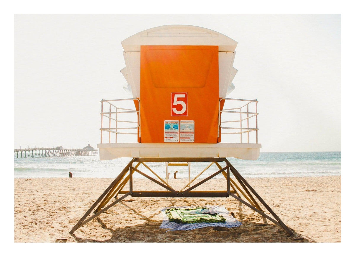 Lifeguard Stand Imperial Beach — poster only, complete unframed artwork with white border