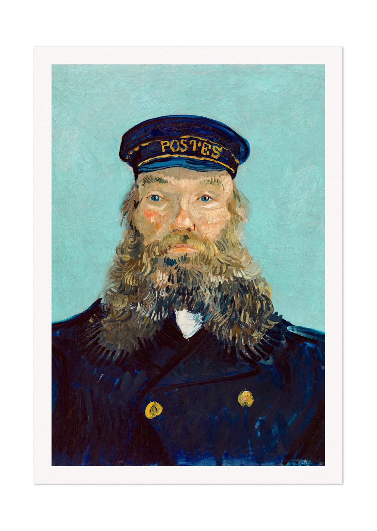 Van Gogh's Portrait of a Postman - Iconic Post-Impressionist Art Print