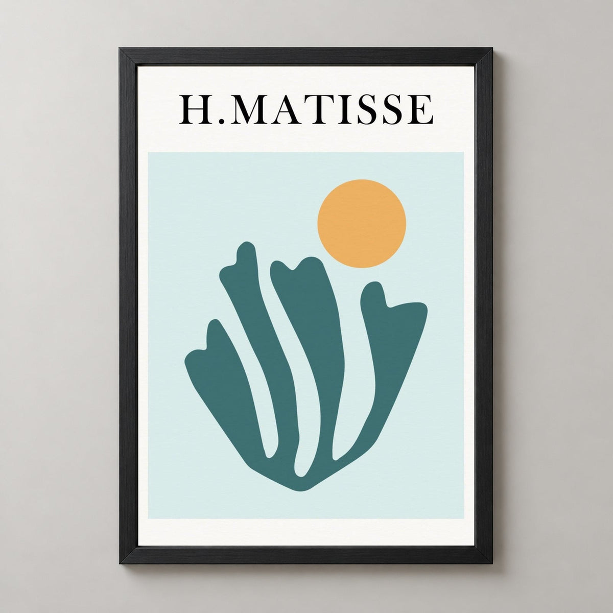 H. Matisse — realistic black frame studio view