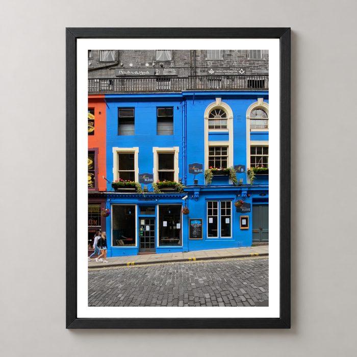 Vibrant Edinburgh Facades - Colorful Street Art Print