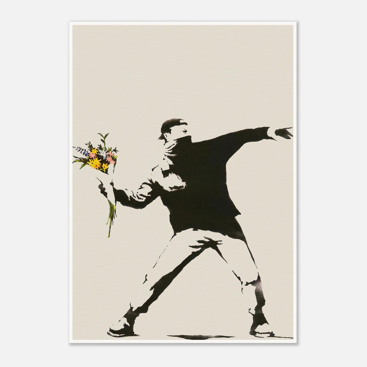 Banksy Love is in the Air (Flower Thrower), 2003