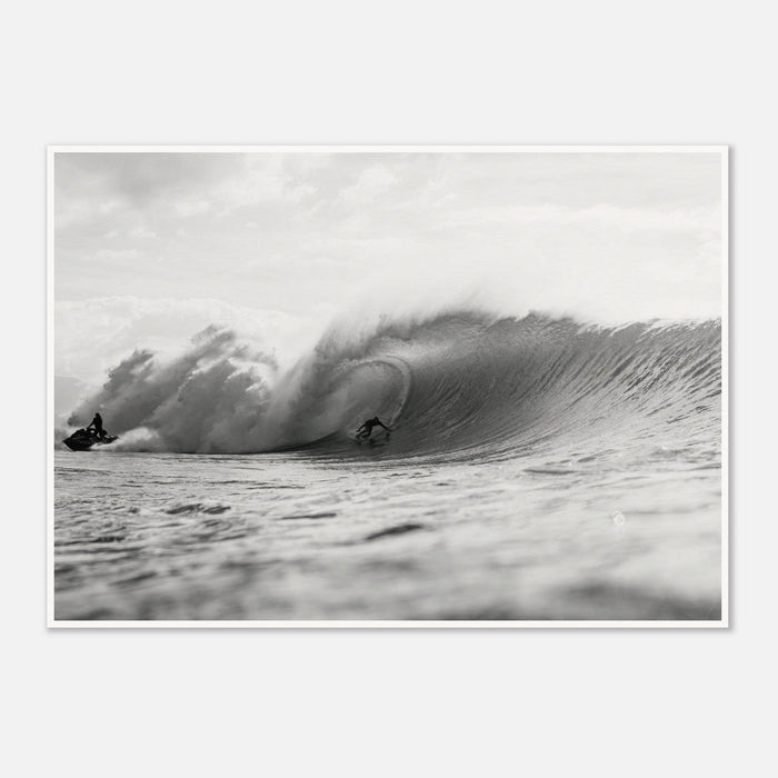 Surfing Big Break | Black and White Photography
