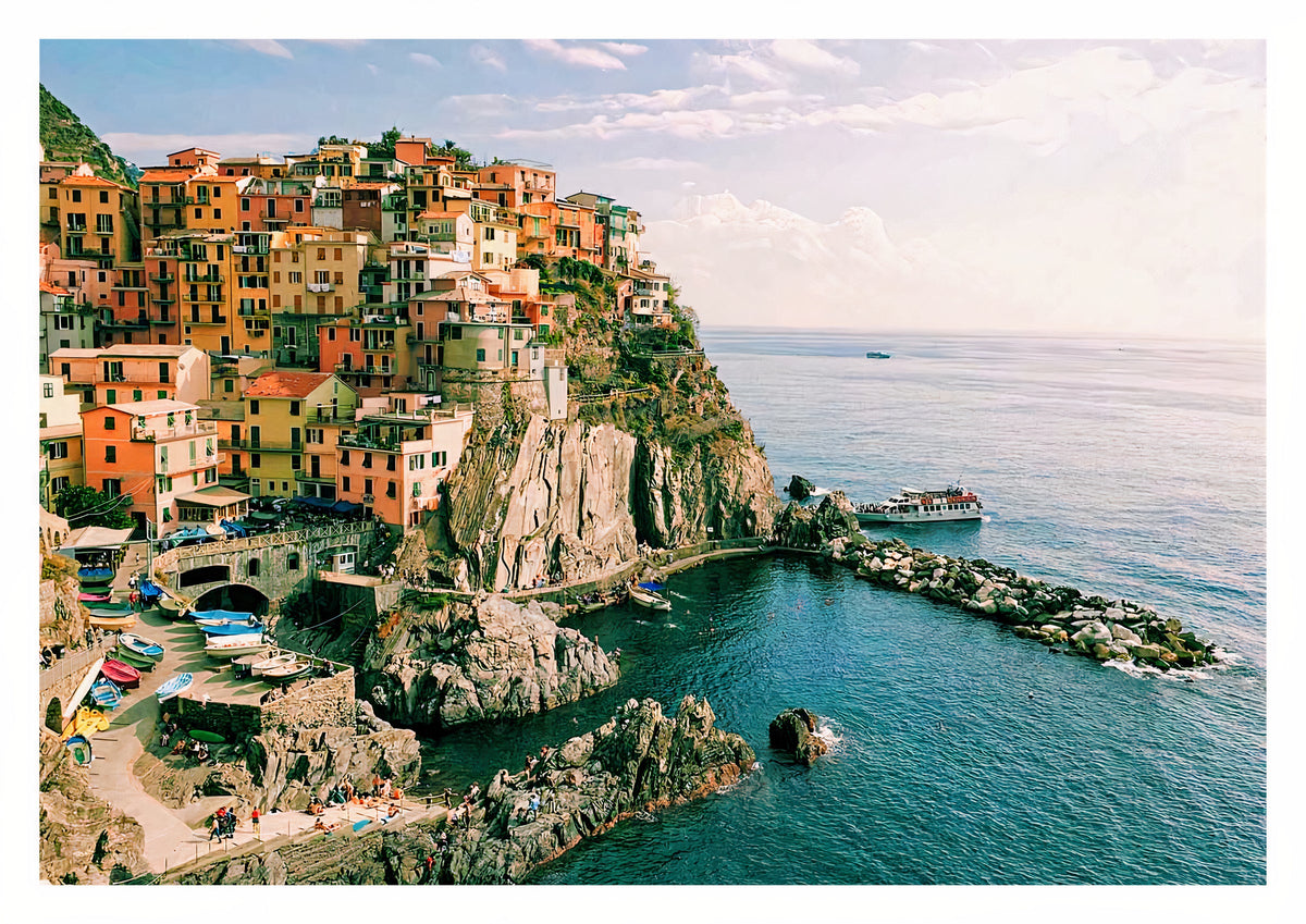 Manarola Cinque Terre Italy — poster only, complete unframed artwork