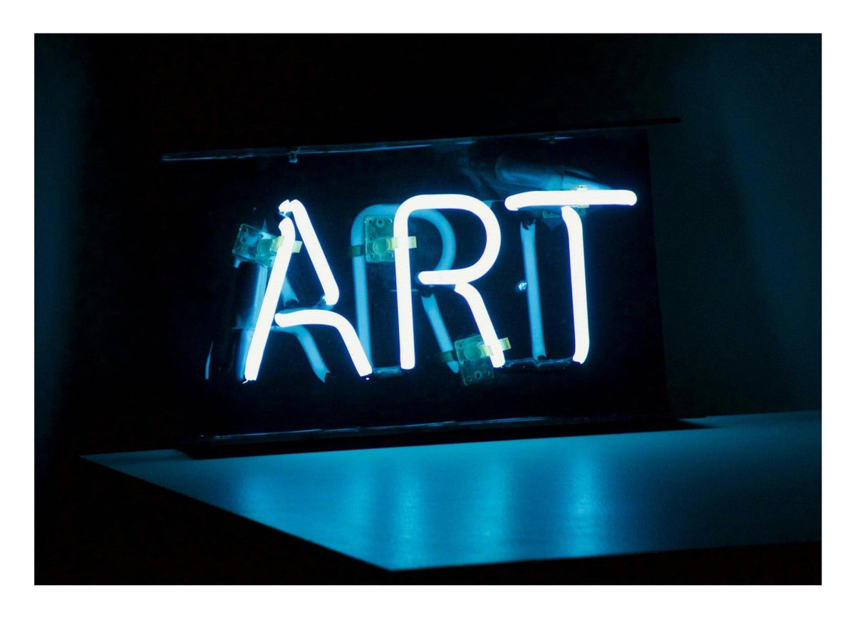 Art in Neon — poster only, complete unframed artwork with white border