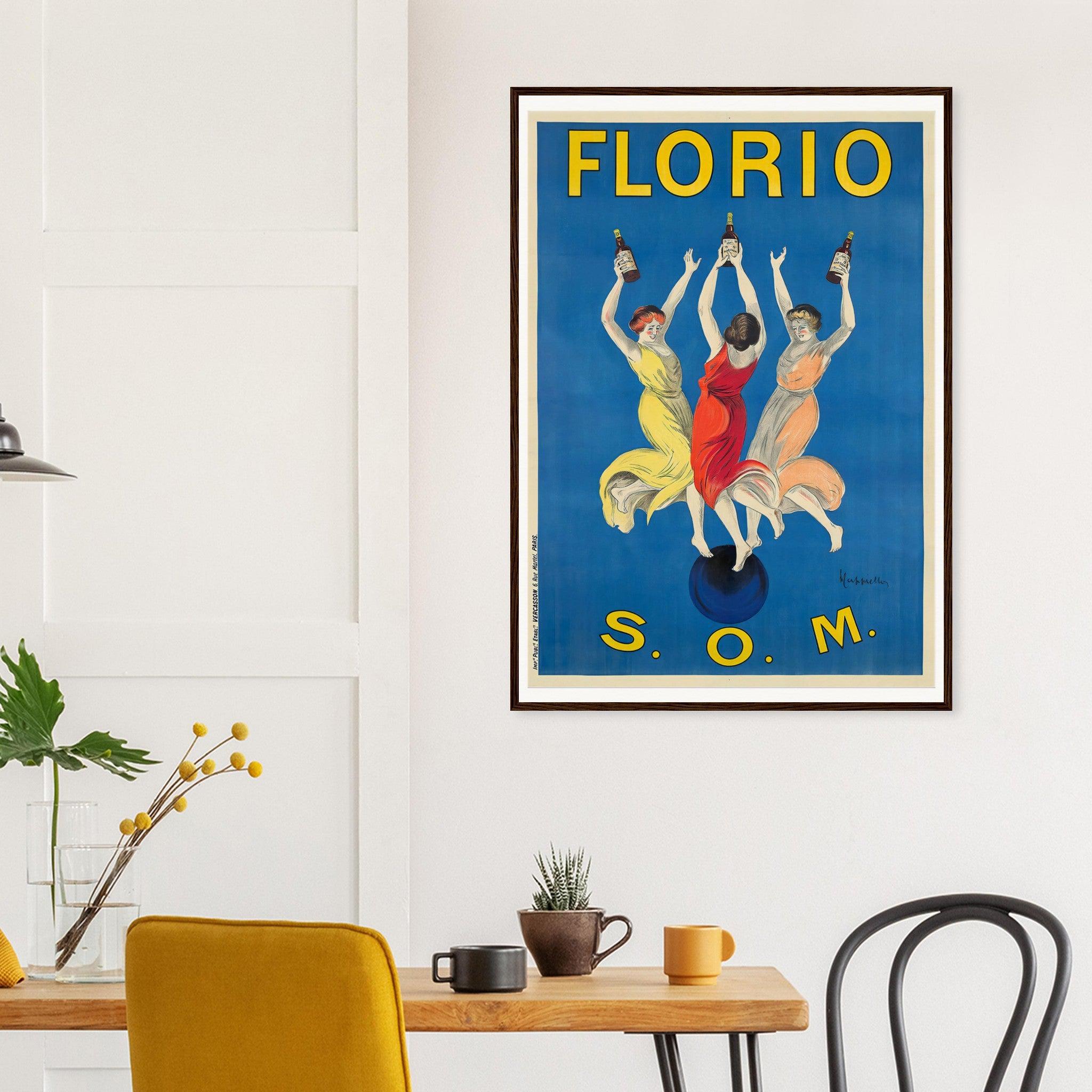 Florio S.O.M. Art Nouveau Poster by Leonetto Cappiello