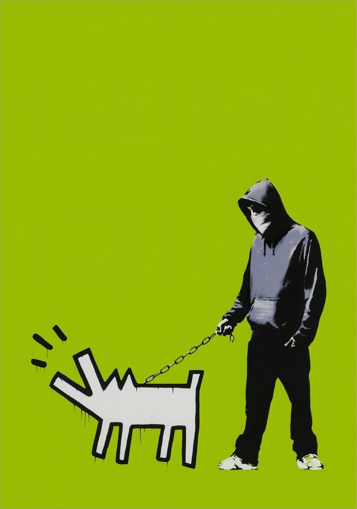 Banksy Choose Your Weapon (Green), 2010 — poster only, complete unframed artwork